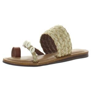 MIA Women's Bea Raffia and Seashell Sandals 6M